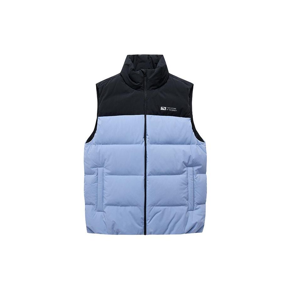 

Anta Жилет для мужчин Training Series Color Block с воротником-стойкой, без рукавов, на молнии, нефритово-голубой 952347912-3 S