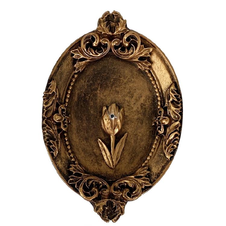 

Antique Bronze Resin Incenses Stick Holder Flower Stick Burners Plate Holder Dish for Living Room Offices Decoration