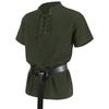 Men's Gothic Warrior Bandage Short Sleeve Medieval Shirt