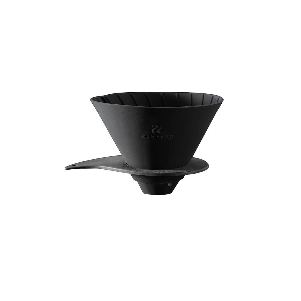 Zebrang Outdoor Camp Lightweight Portable Pocket Size V60 Flat Dripper 02 PLUS ZB-VDFP-02B 1 4 Cups Coffee Folding Unbreakable