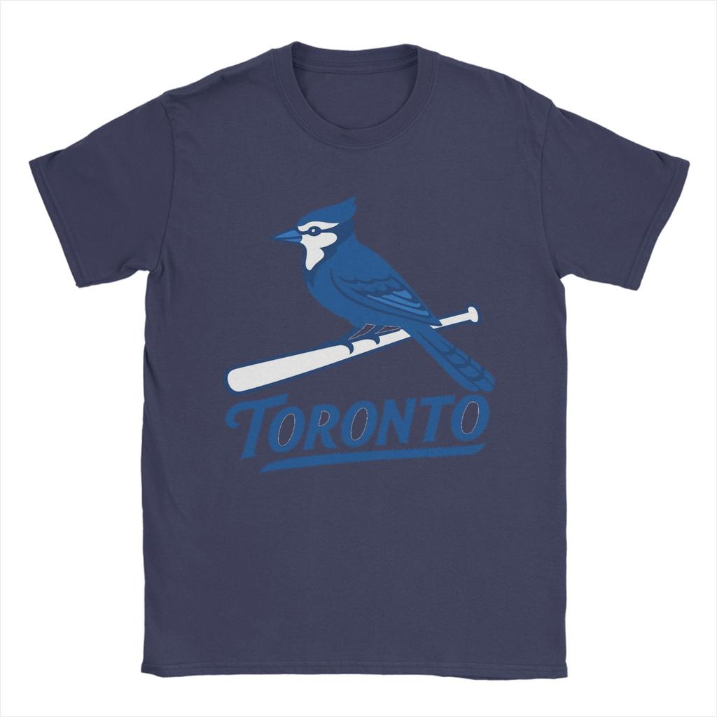 Toronto BlueJaysBird TShirt Unisex Funny Pure Cotton Tees Round Collar Short Sleeve T Shirt Plus Size Tops