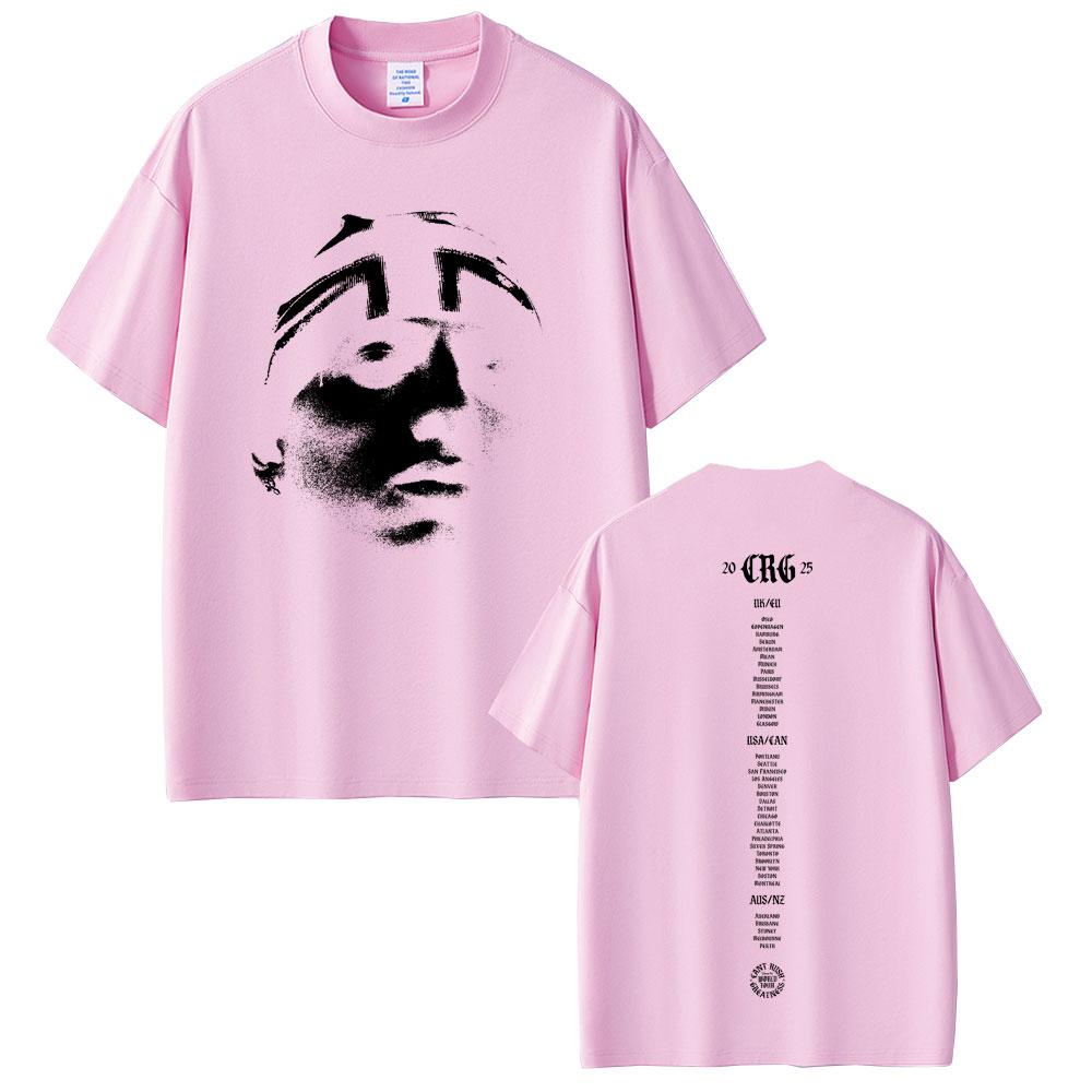 Rapper Central Cee Face Graphic T Shirt CANT RUSH GREATNESS World Tour 2025 Tshirt Unisex Women Hip Hop Fashion Oversized Tshirt
