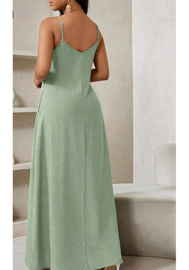 2026 European Summer Casual Resort Women's Long Strap Dress
