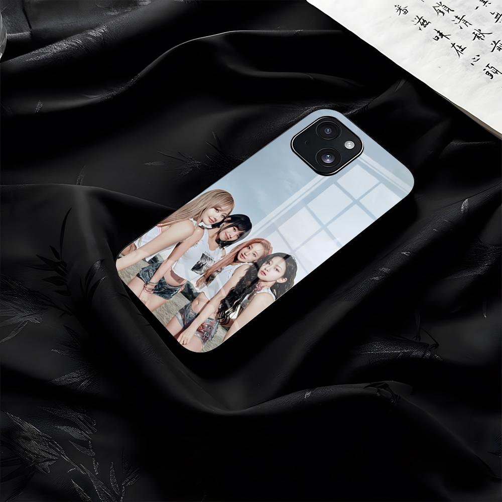 Kpop Girl Group Kiss Of Life Phone Case For IPhone 17 Pro Max 16 15 14 Pro Max 13 11 Plus Glass Cover