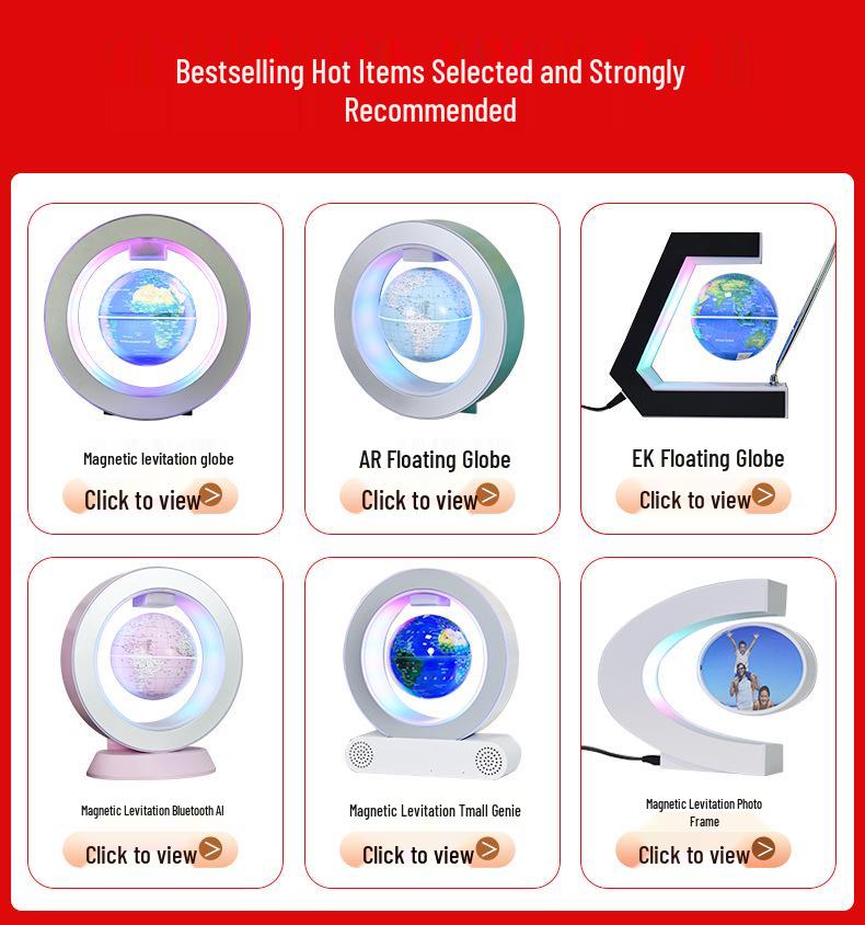 Magnetic Levitation Globe Lamp - Creative Office Ornament Gift