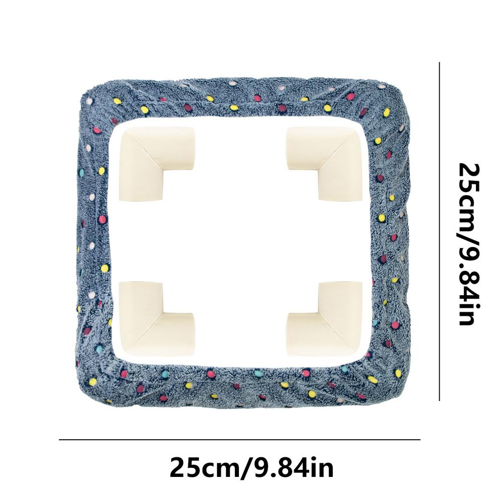 Gripper Strip Frame Cover Flannel Cover For Tufting Frame Embroidery Hoop Cover With 4 Foam Anti-Collision Corners For Knitting
