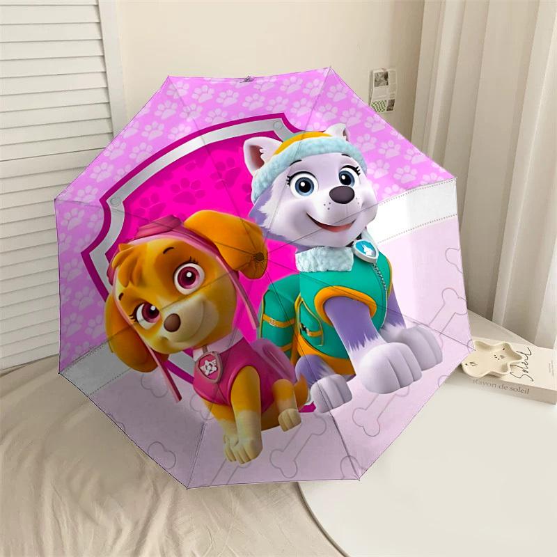 

1PC paw prints Umbrella-8-Rib Reinforced, Automatic Open, Lightweight & Durable, Cute Fashion Accessory for Outdoor-W9305