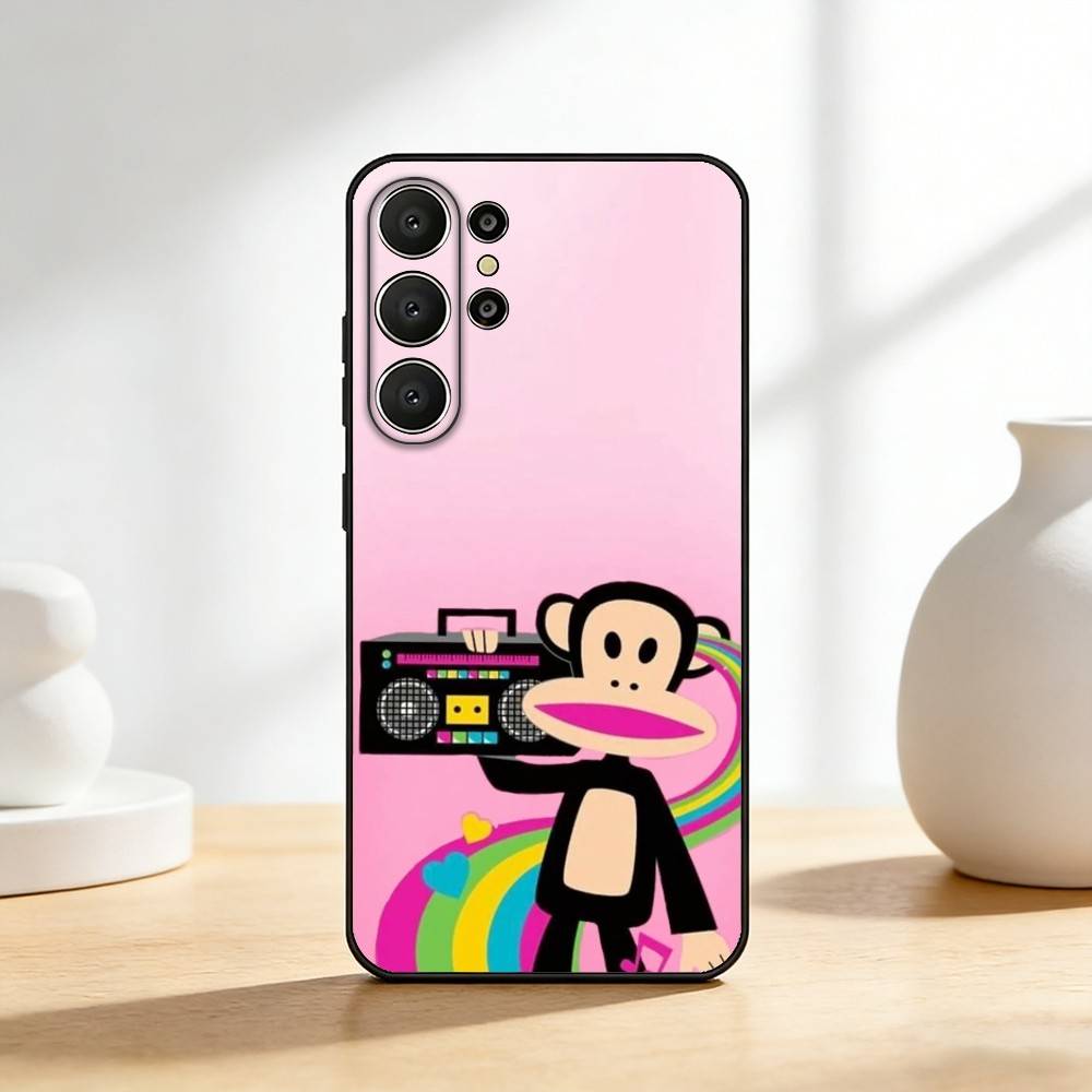 CUTE T-pauls-frank-s Fashion Phone Case For Samsung S26,S25,24,23,22,30,21,10,9,Ultra,Plus,Lite,FE Soft Black Case