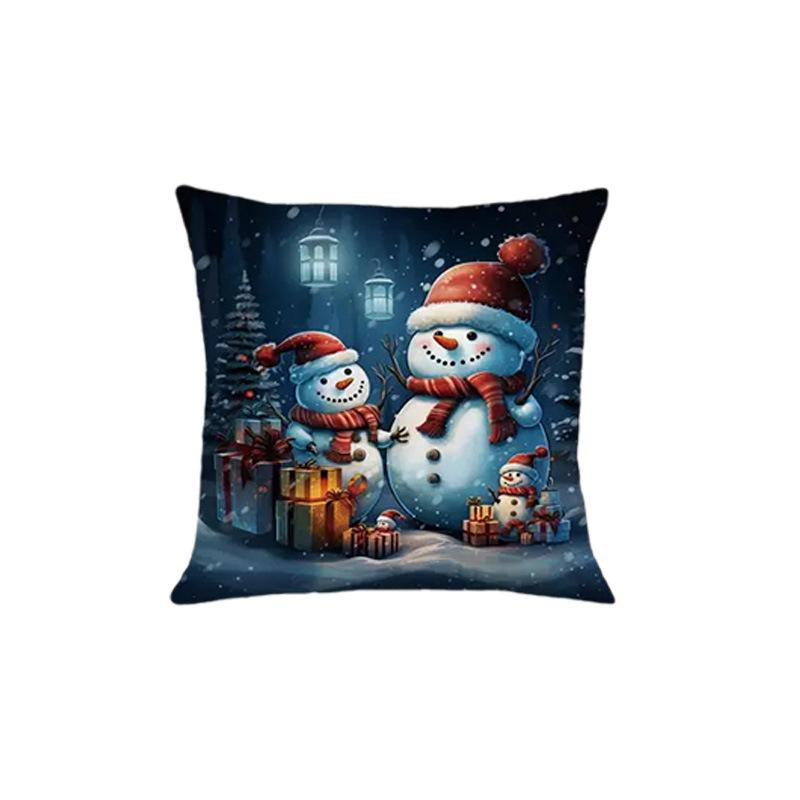

Скандинавский Новый Рождественский Принт Подушки Праздничная Атмосфера Украшение Дом Диван Подушка Наволочка 45*45cm