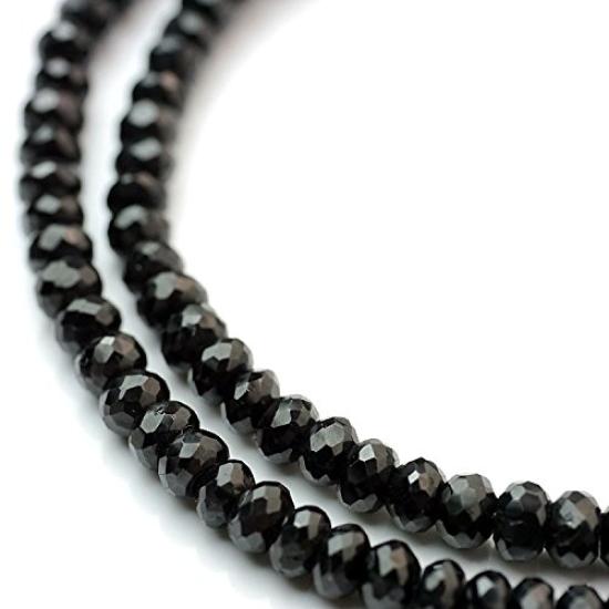 [Silver One] Ma Black Spinel Sterling Silver 925 [Width 6mm, Length 40cm] Black Bead Necklace for Women