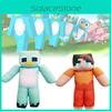 Brinquedos de Pelúcia Minecraft Milo e Chip com Enchimento de Algodão PP para Decoração de Sala de Jogos Infantil