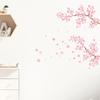 Pink Plum Blossom Branch Wall Sticker Bedroom Living Room Furniture Background Wall Decal Mural Pvc