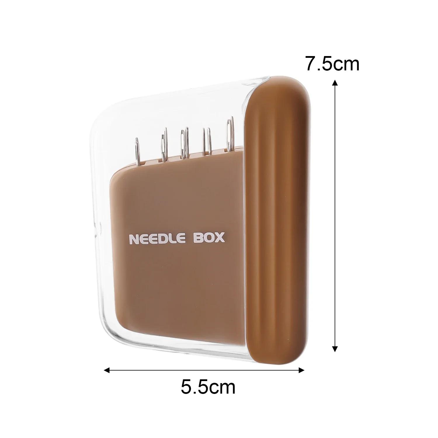 

Magnetic Sewing Needle Box with Needle Portable Embroidery Needles Magnet Storage Case Home DIY Craft Sewing Accessories помаранчевий