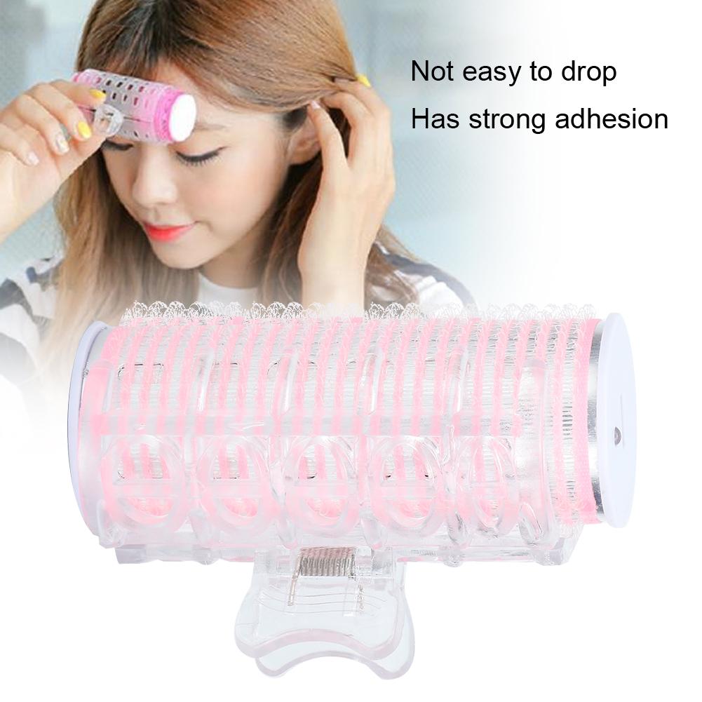 USB Portable Hair Roller Bangs Curling Hair Styling Tool Mini Electric Hair CurlerPink