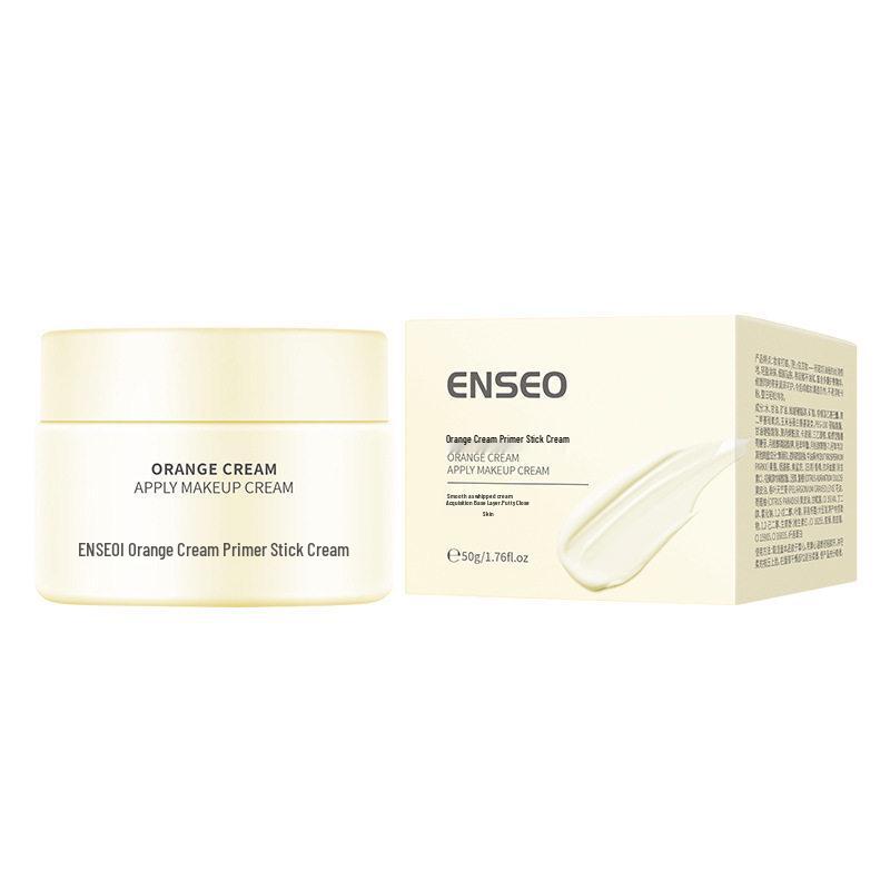 ENSEO Orange Cream Primer Stick: Moisturizing, Hydrating, Non-Caking, Pore-Smoothing Face Base. Primer Cream