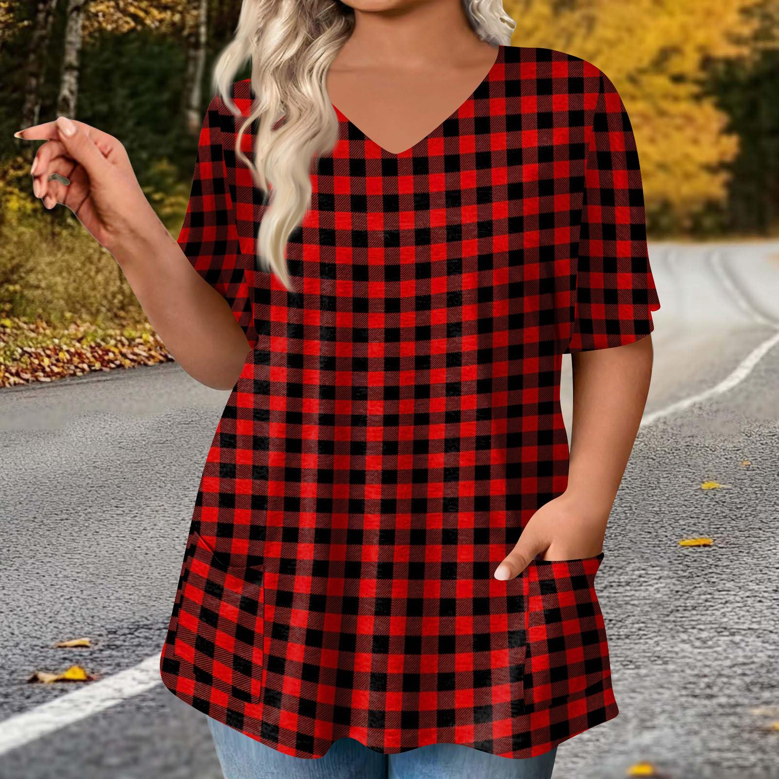 

Women s Fashion Plus Size Printed Short Sleeve Blouse For Elegant Commuting And Casual Wear XXXXL