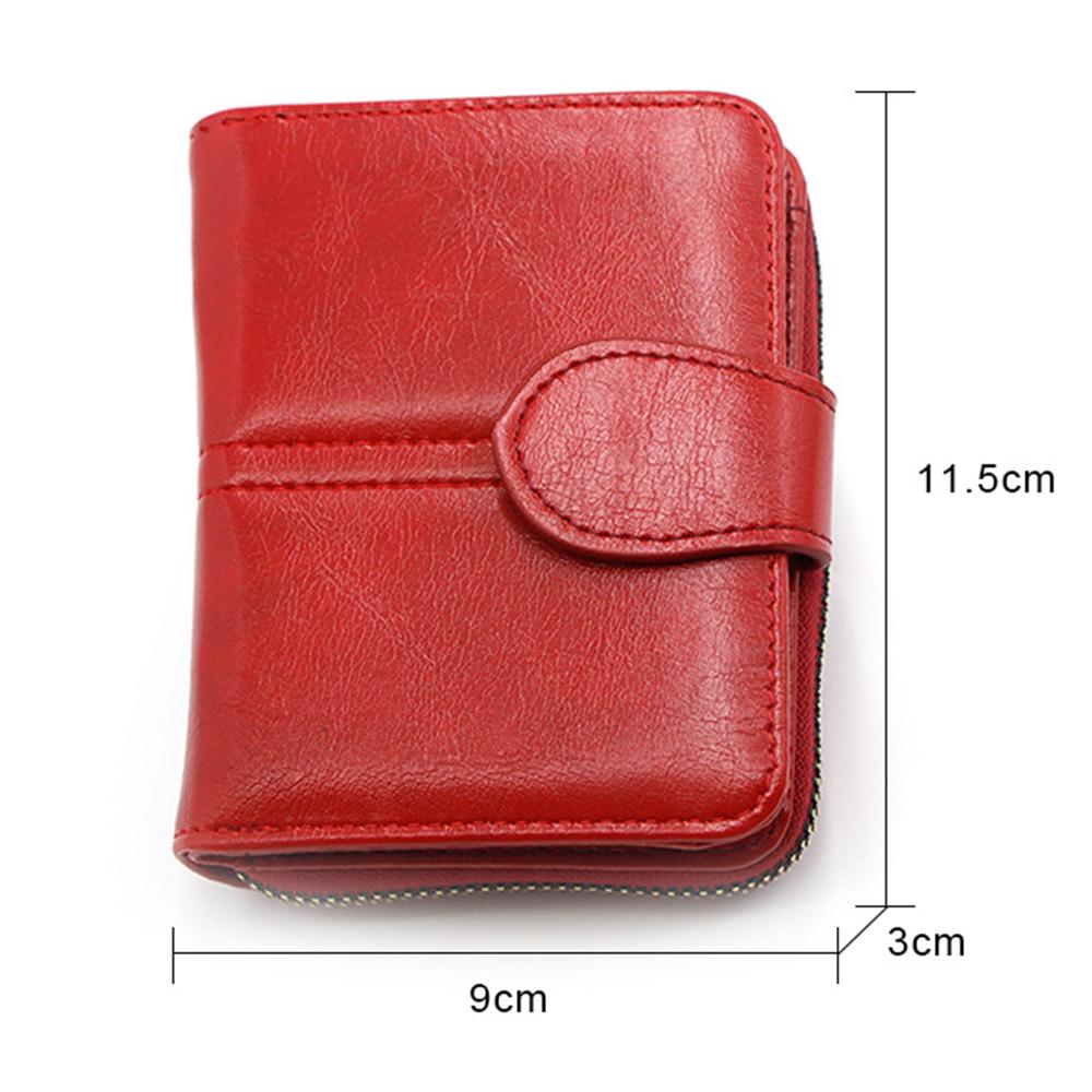 Damen Portemonnaie Pu Leder Reißverschluss Einfarbig Kurze Geldbörsen Für Frauen Luxus Designer Multi Karten 2 Faltbare Kartenhalter Carteras