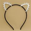 Korean Style Cute Cat Ear Rhinestone Headband - Alloy Hair Accessories and Thin Hair Clips