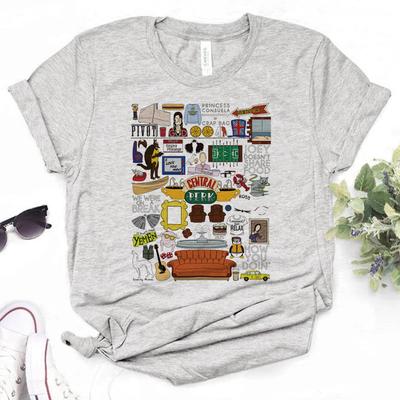 Przyjaciele Chandler koszulki damskie śmieszne koszulki dziewczyna projektant streetwear japońskie ubrania