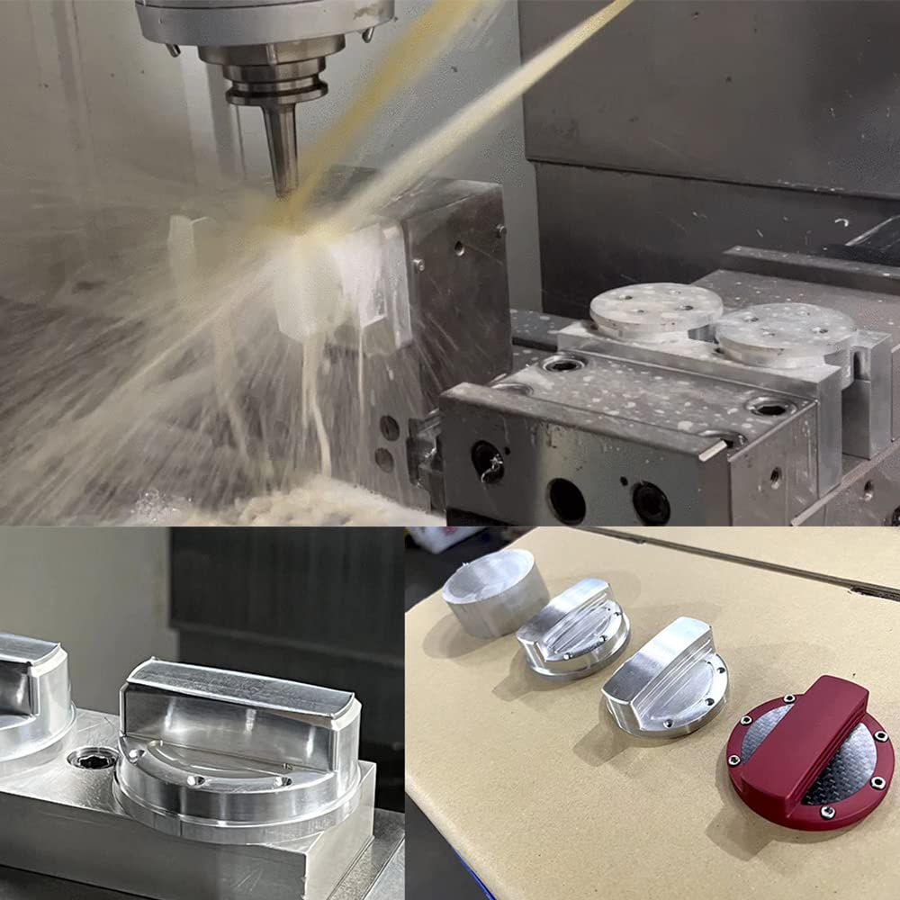 Deff Aluminum Fuel Cap Cover for a Cover Carved from a Solid Block of Mercedes-Benz (Type 2) - Silver, Professional-looking Aluminum.