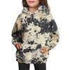 Girls' Hooded Tie- Sweatshirt - Pullover Print Top