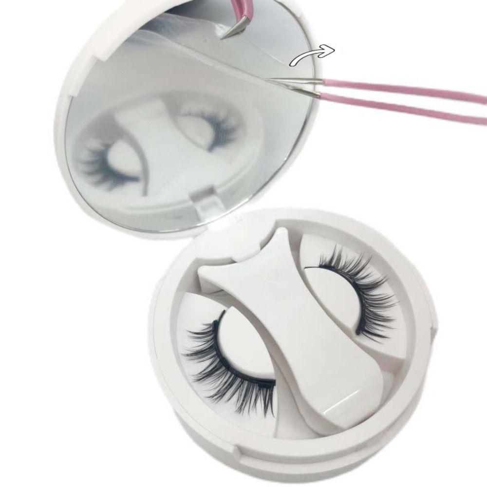 Cat Eye Magnetic False Eyelashes Makeup False Eyelash Clusters Glue Free False Eyelashes  Women