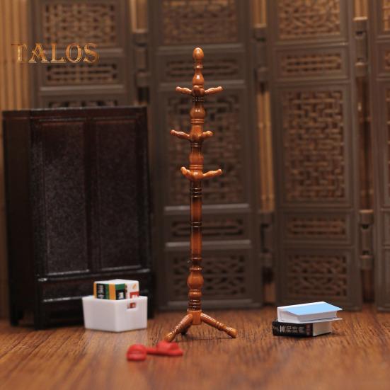 1:12 1:6 Scale Mini Dollhouse Accessories Miniature Hat And Coat Rack Stand Book Clothes Hanger Set Tiny Stuff for Dollhouse Bedroom