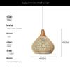 Southeast Asian Wabi-Sabi Rattan Pendant Light for Restaurants, Homestays, Tea Rooms, and Zen Spaces - Vintage Handmade Woven Design
