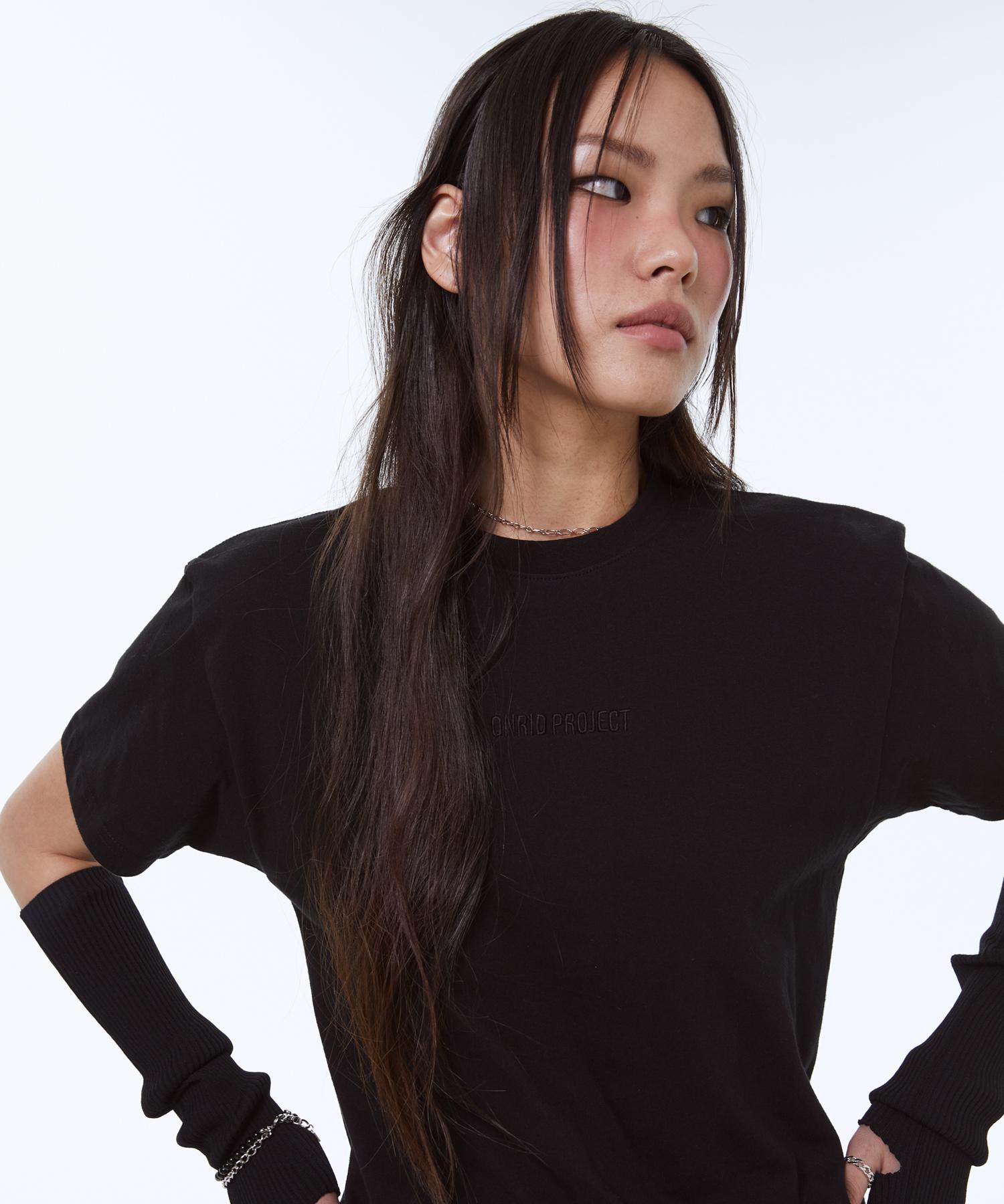 Onlyd Project Women S Logo Label T-Shirt - Black