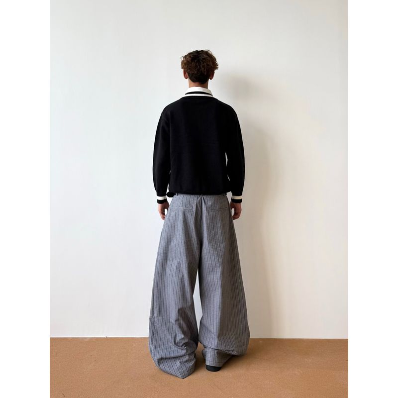 Cabbage Coke American Style Preppy Fake Two-Piece Shirt Collar Sweater Men's and Women's Autumn and Winter Idle Style Warm Knit Tide