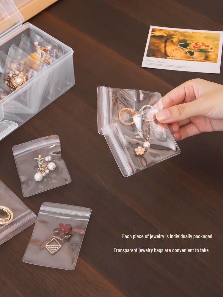 

Прозрачная пыленепроницаемая коробка для хранения ювелирных изделий для ожерелий и серег