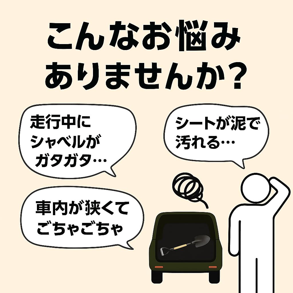 BRA-VORA Scoop Holder, Black, Set of 2 Clamps, Jimney 4WD Offroad, Easy Installation, Secure, Universal, Tractor, Car, Hardware