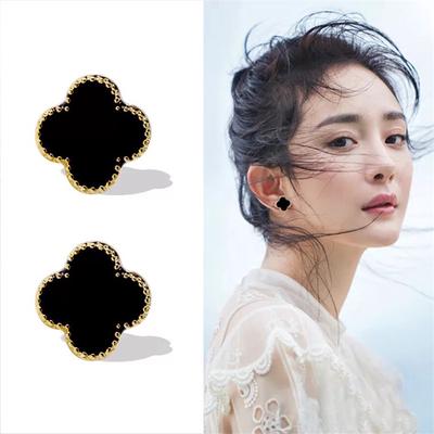 Classic Fashion Four Leaf Clover Eardrop Anti-Allergy Earrings Elegant Weeding Jewelry Women Gift