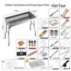 Tri-polar Stainless Steel Folding BBQ Grill