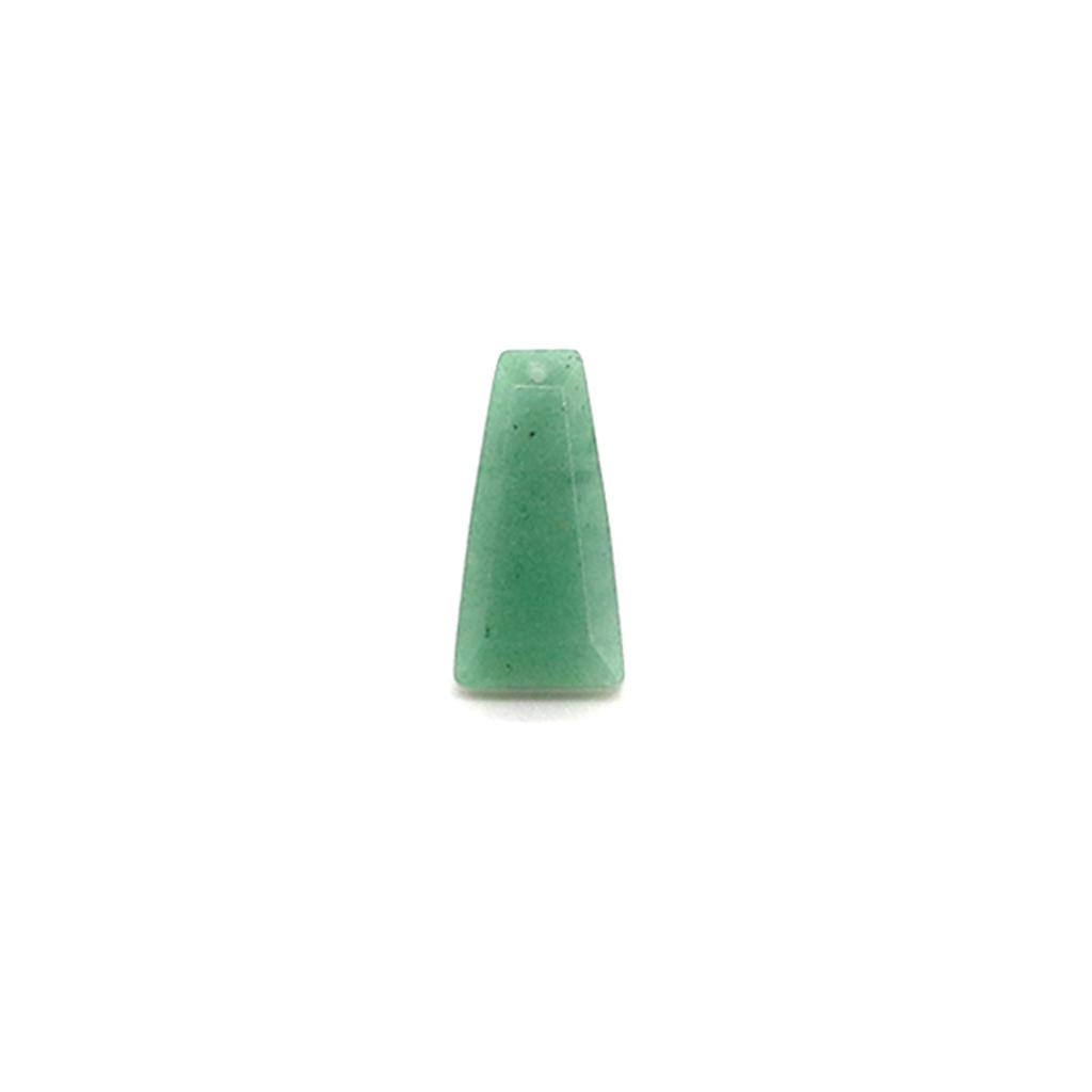 1Pc Natural Stone Pendant, Trapezoidal Crystal Gemstone Charms for Jewelry Making DIY Women Men Necklace Bracelet Earrings Accessories Gifts 25x13 Mm