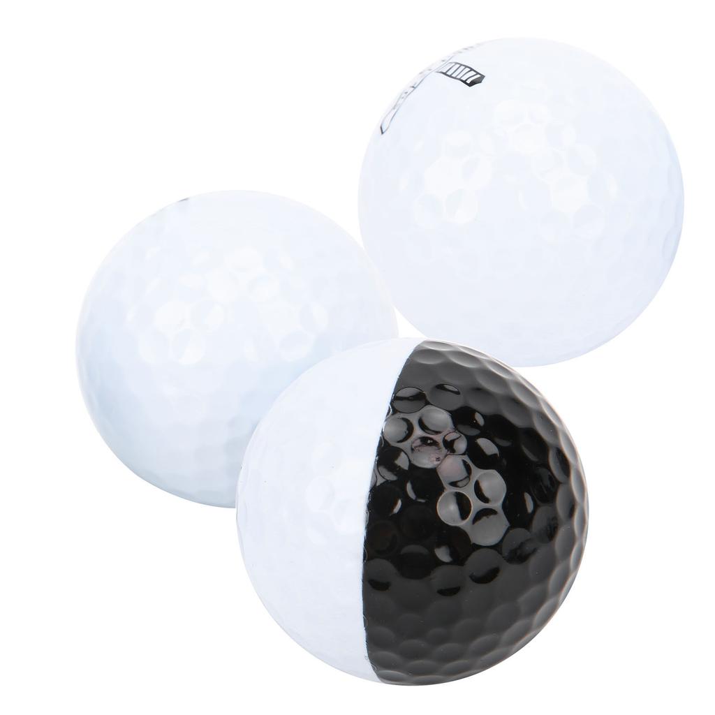 3Pcs Rubber Golf Balls Driving Range Training Balls Golf Club Auxiliary Accessories