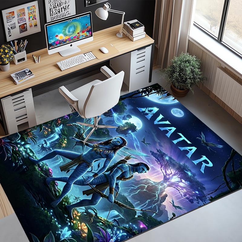 Tappeto con Motivo Avatar, Tappetino da Interno/Esterno, per Picnic, Sala Giochi, Camera da Letto, Ufficio, Soggiorno, Tappeto Decorazione Casa, Regalo di Compleanno