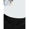 European sizes Pattern Printed Casual Round Neck Short Sleeve T-shirt Summer New Women's Wear