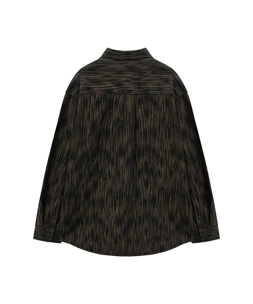 BIG UNION Blazed Denim Shirt (Brown)