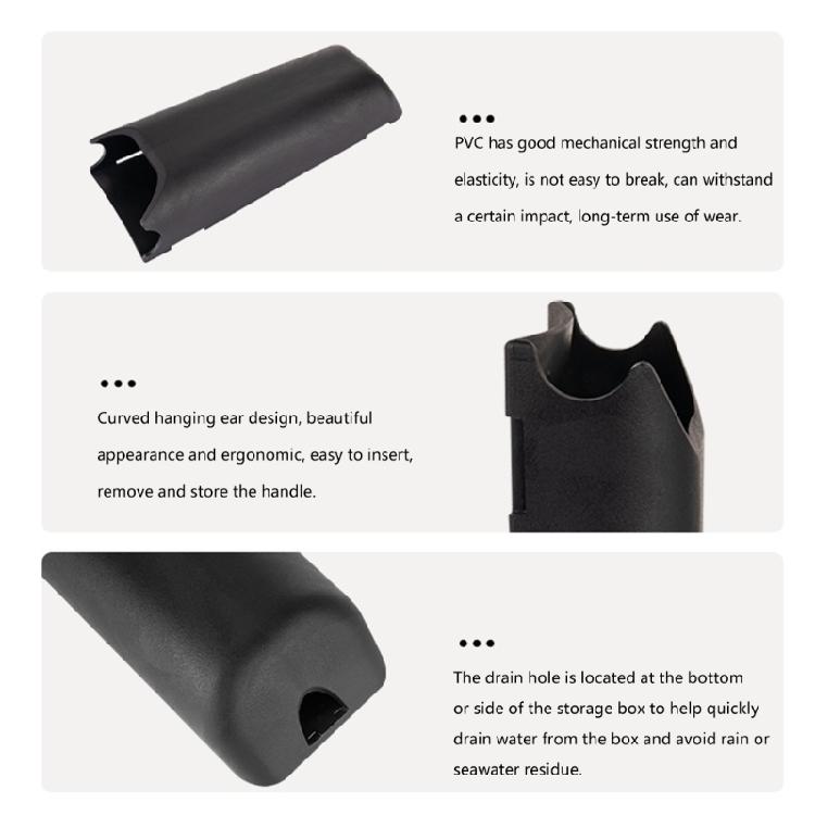 Compact Boat Tool Storage Box PVC Winch Handle Pocket Winch Handle Holder Designed for Quick Access & Organization