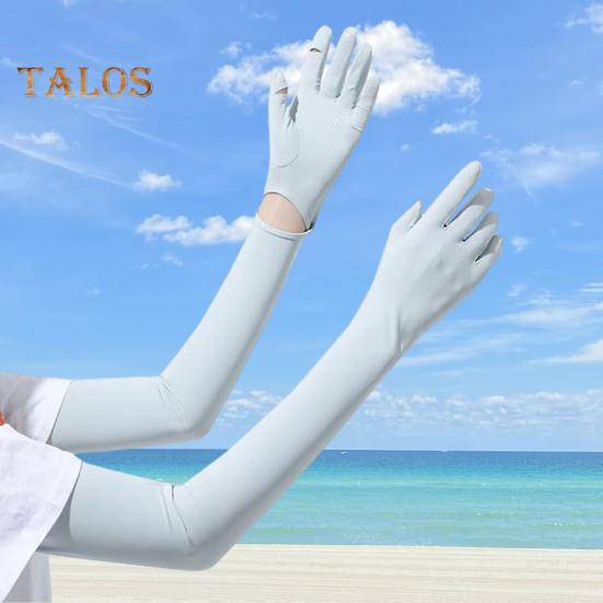 Женские длинные перчатки с защитой от ультрафиолета, перчатки с закрытыми пальцами, охлаждающие перчатки для рук, летние перчатки для вождения, занятий спортом на открытом воздухе, велоспорта