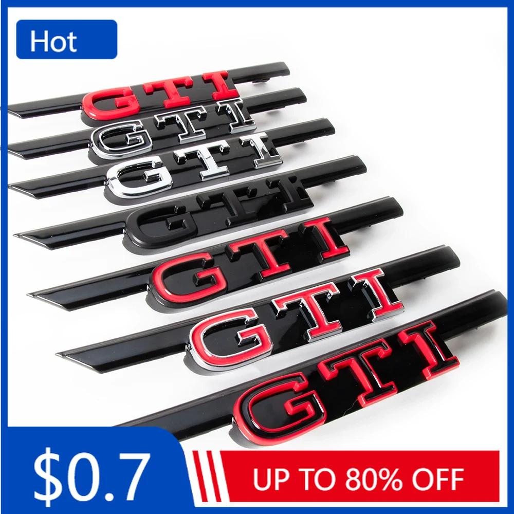 BQM1 VW New 1Pcs ABS Car Front Grill GTD GTI Logo Trim Sticker Emblem Badge For Volkswagen VW Golf 8 R Line GTI Replacement Decorat bf2