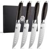 WILDMOK 5 Inch Professional Steak Knife Set Chef Knife with Pakkawood Handle Sharp Steak Knife for Kitchen Custom Logo