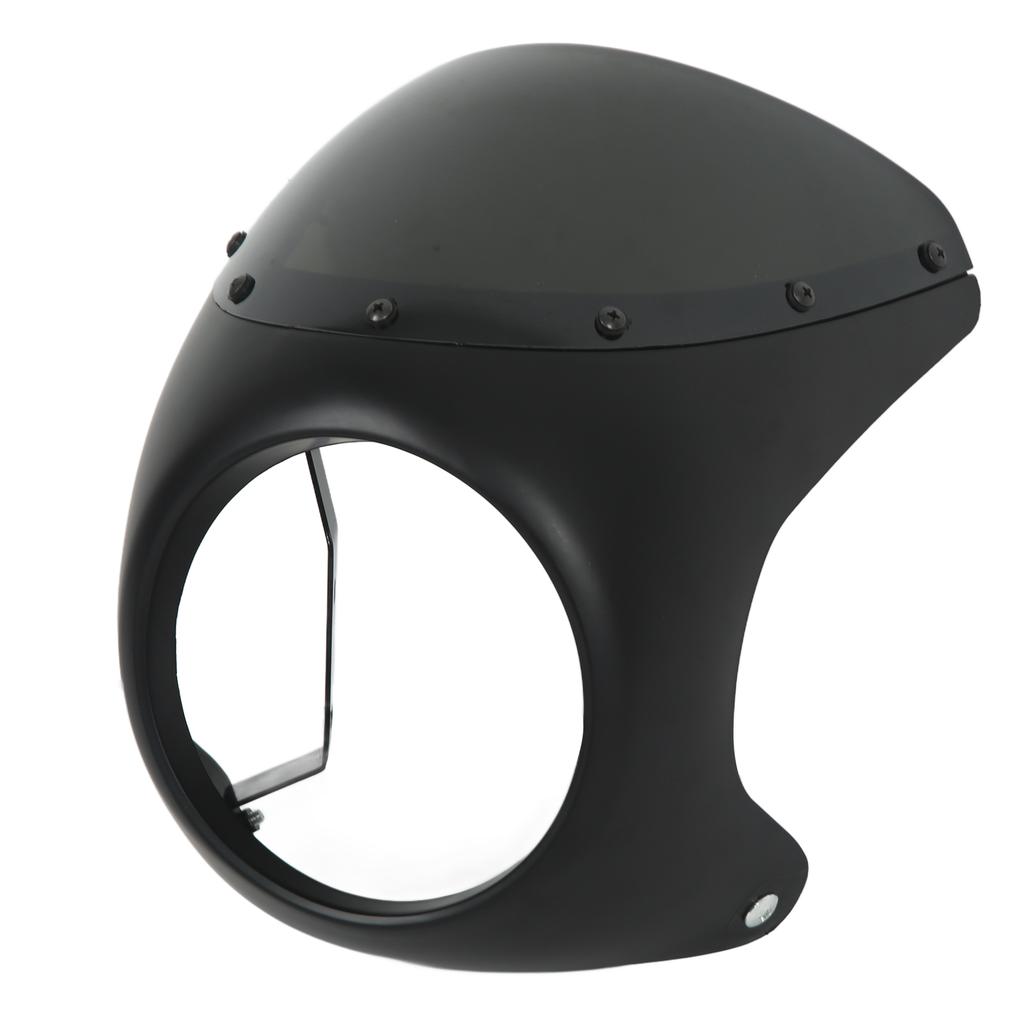 7in Motorrad Scheinwerfer Verkleidung Schutz Windschutzscheibe Universal für Die Meisten Motorräder Runde