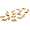 25pcs Gold Plated Stainless Steel Lobster Clasps Claw Clasps DIY Jewelry Making Findings For Bracelet Necklace Chain Supplies