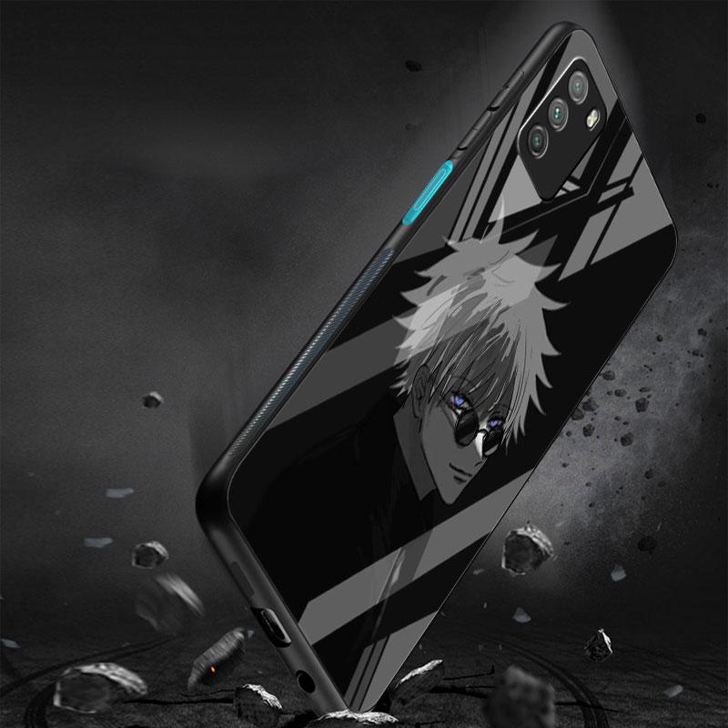 Husă de Sticlă Pentru Xiaomi Poco X3 NFC 11 Lite 11T F3 M3 Pentru Redmi Note 11 10 9 8 Pro 10S 9S Husă Telefon Jujutsu Kaisen Gojo Satoru