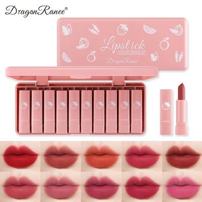 10 Small Sample Pink Mini -lipstick Box Suits Authentic Small Sample Small Red Fruit Small Set Box