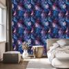 Navy blue, blue, violet and indigo ink wallpaper 50x1000