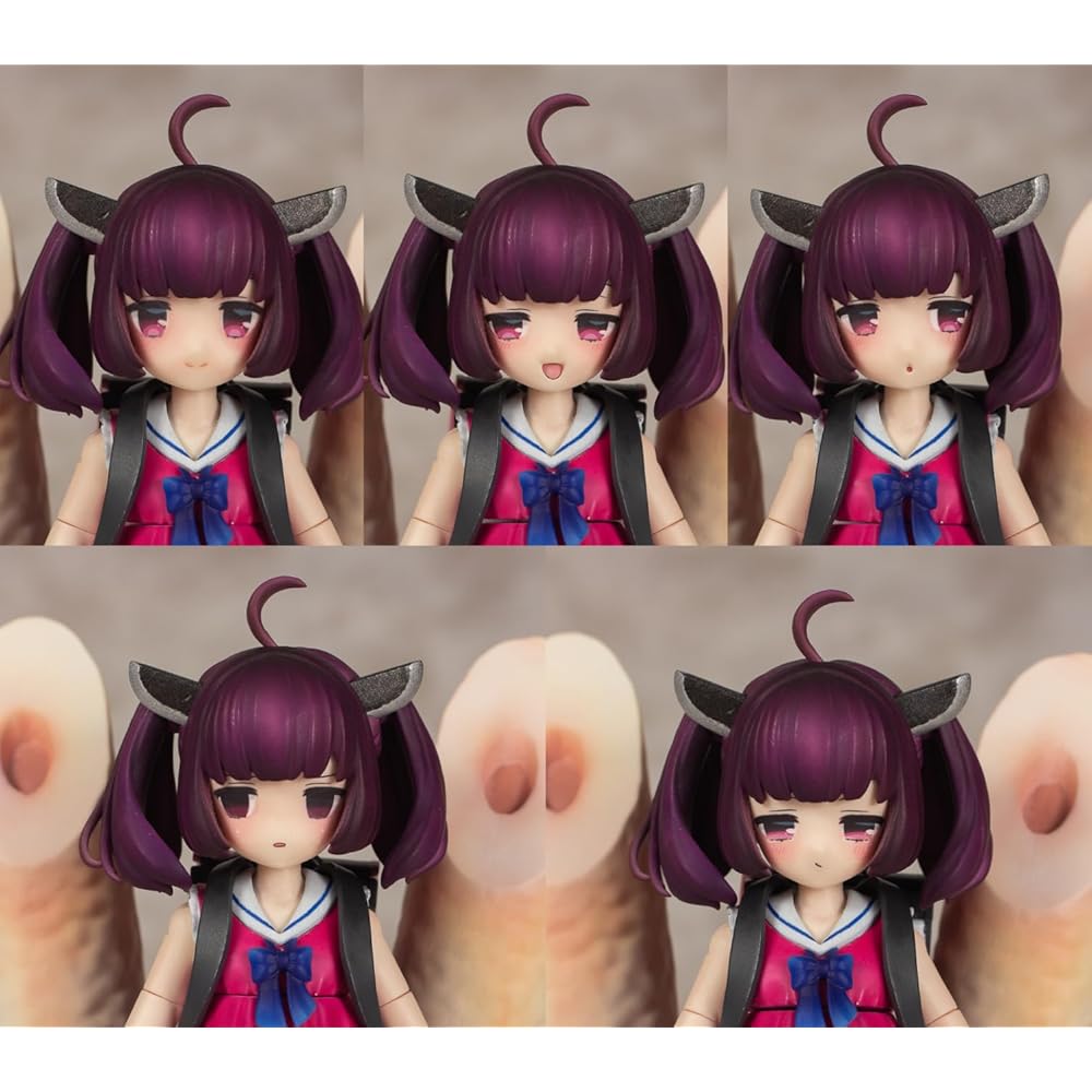 PM Office A Plafia Tohoku Kiritan Mini Figure Set, Approximately 120mm Tall, 1/12 Scale, Pre-Colored Plastic Model Kit, PP249