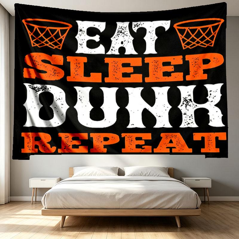 SLAM DUNK Print Tapestry - Portable Wall Decor Cloth, for Home, Dorm, Travel, Bedroom, Living Room - Ideal Birthday Housewarming Gift
